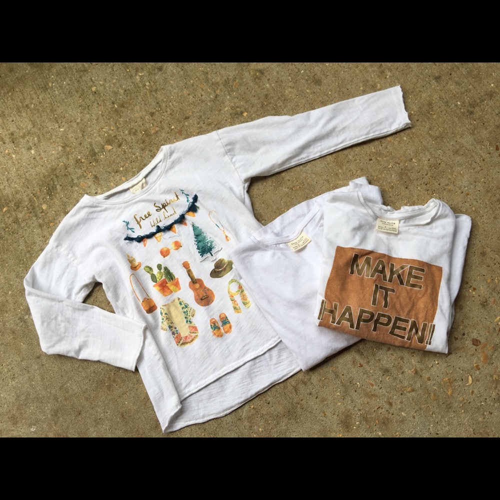 ‘Zara Girls’ Bundle of Long Sleeve Tees (Size 5)